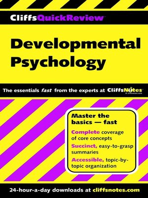cover image of CliffsQuickReview Developmental Psychology